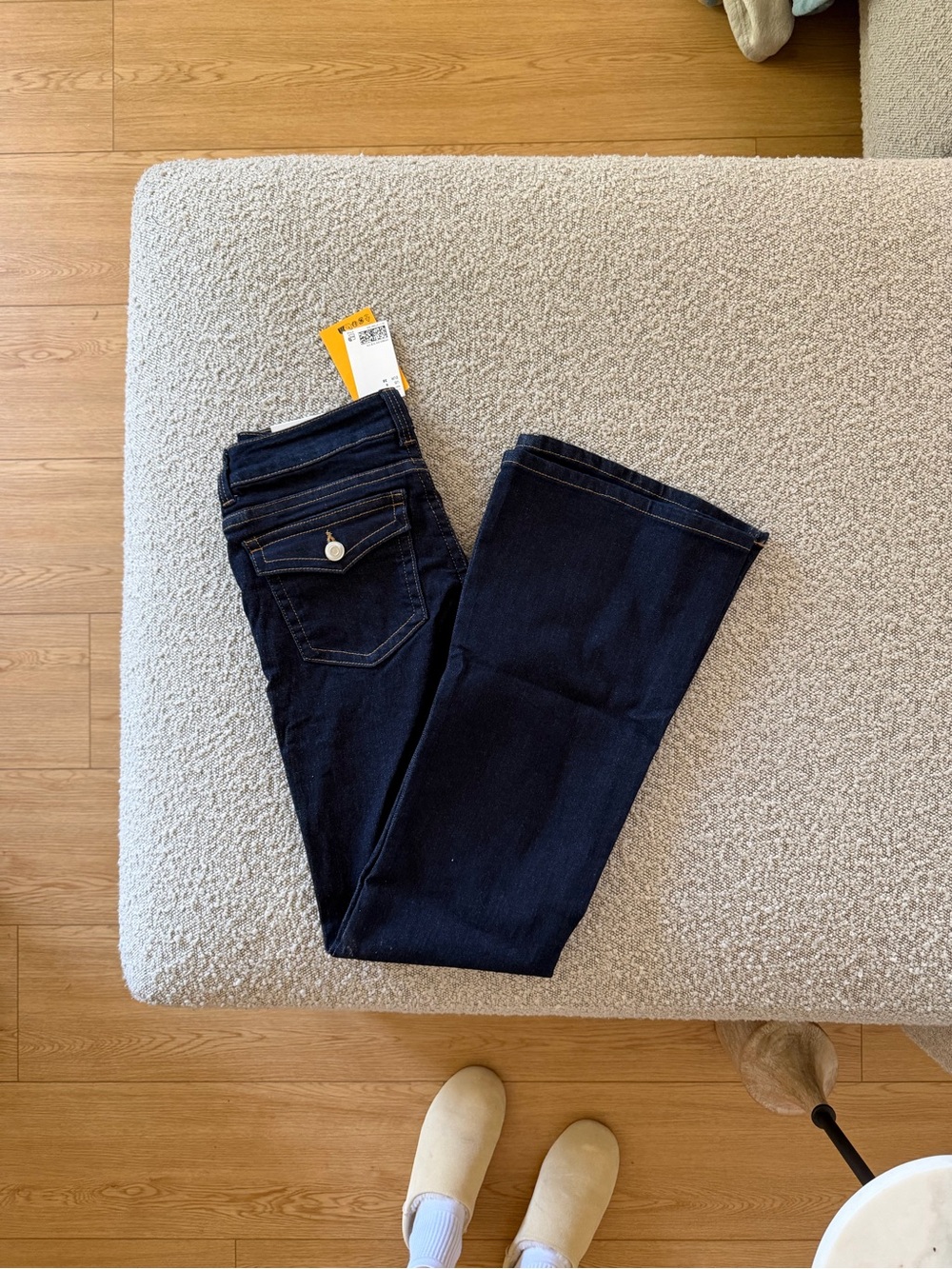 Dark Blue size 6 low rise stretch Jeans - - Picture 4 of 6
